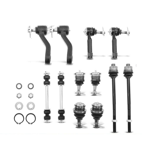 12Pcs Front Sway Bar Link Tie Rod End Ball Joint for Chevy Silverado GMC Sierra