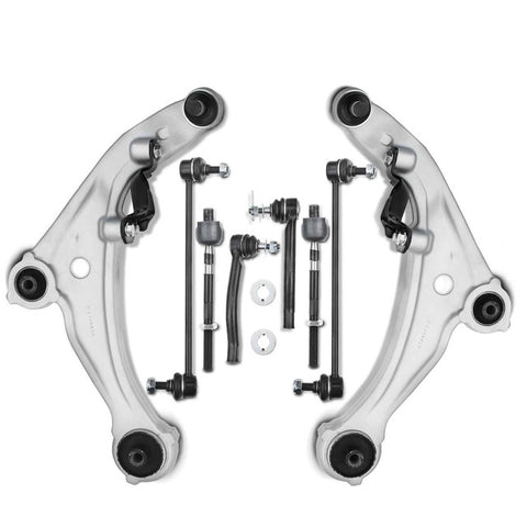 8pcs Front Lower Control Arm w/ Ball Joint Stabilizer Bar Link for Nissan Altima