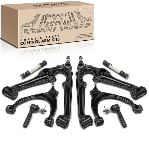 8x Control Arm & Sway Bar Link & Tie Rod End for Cadillac Chevy Tahoe GMC Yukon