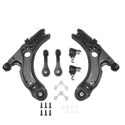 6x Front Control Arm & Ball Joint & Sway Bar Link for Volkswagen Beetle Jetta