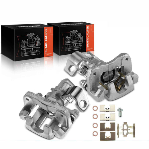 2x Brake Caliper w/ Bracket for Acura CSX 06-11 ILX Honda Civic 06-15 Rear LH&RH