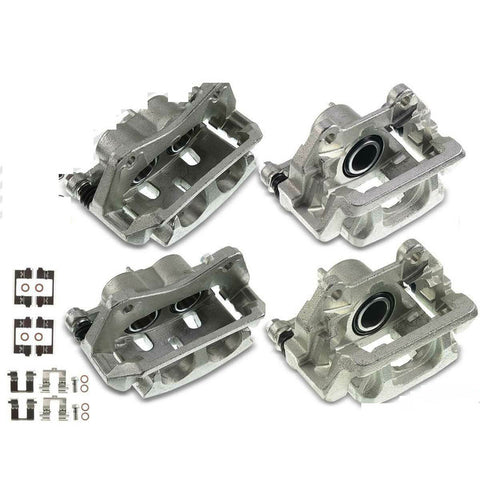 4x Disc Brake Caliper w/ Bracket for Honda Pilot 2009-2015 V6 3.5L Front & Rear