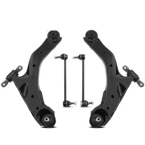 4Pcs Control Arm with Stabilizer Bar Link & Ball Joint Assembly for Kia Spectra