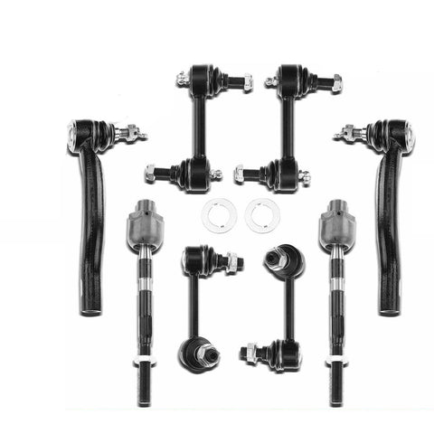 8x Front & Rear Stabilizer Bar Link & Tie Rod End for Mazda CX-9 07-13 3.5L 3.7L