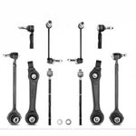10x Front Control Arm w/ Ball Joints Sway Bar Link Tie Rod End for Chrysler 300