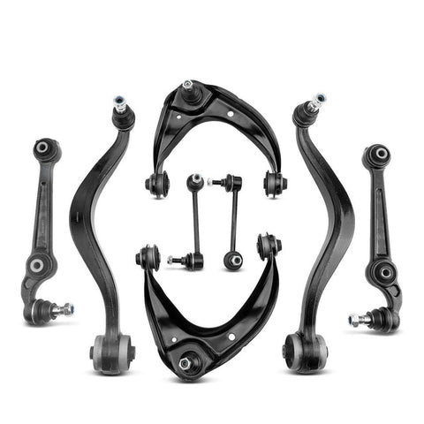 8x Front Control Arm w/ Ball Joints Stabilizer Bar Link for Ford Fusion Lincoln