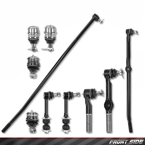 10x Front Tie Rod End Ball Joints Sway Bar Links for Dodge Ram 1500 2500 95-97