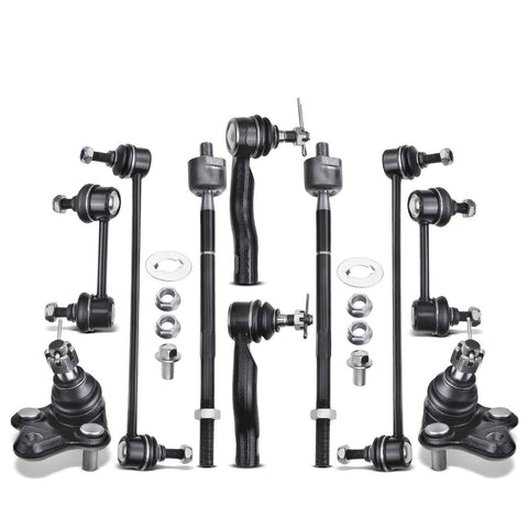 10pcs Front & Rear Stabilizer Bar Link & Tie Rod End Ball Joint for Toyota RAV4