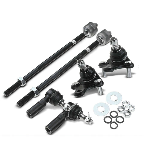 6x Inner & Outer Tie Rod End Front Lower Ball Joint for Toyota Celica 1990-1993