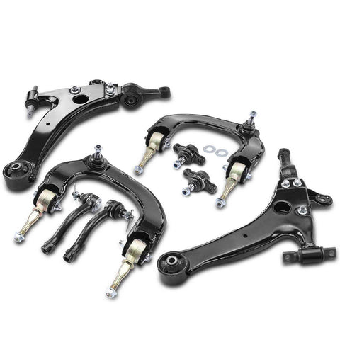 8x Front Control Arm w/Ball Joint & Tie Rod End for Hyundai Sonata Kia Magentis
