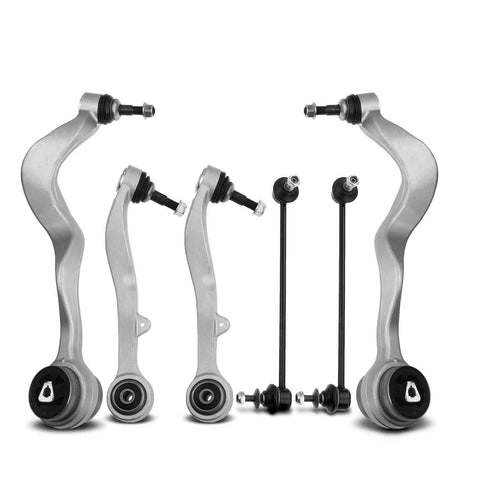 6x Control Arm w/ Ball Joint Stabilizer Bar Link for BMW E60 525i 530i 545i 550i