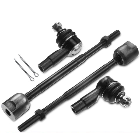 4x Inner & Outer Tie Rod End for Chevy Sprint Geo Metro Pontiac Firefly Suzuki