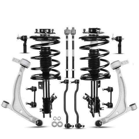 12x Front Strut & Coil Spring Control Arm Sway Bar for Nissan Maxima 2004-2008