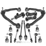 15x Front Upper Control Arm w/ Ball Joints Tie Rod End for Chevy Silverado GMC