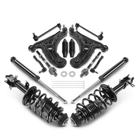 14x Rear Shock & Front Strut Control Arm Sway Bar Tie Rod Kit for Chevy Pontiac