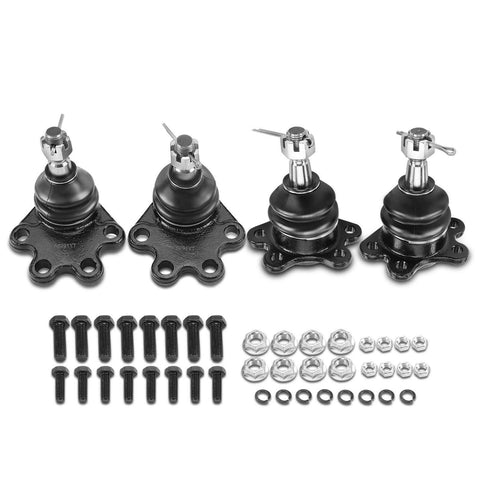 4Pcs Front Lower & Upper Ball Joint for Chevrolet & GMC K1500/2500 Yukon Blazer