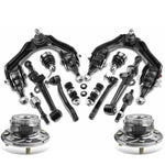 14pcs Wheel Hub Bearing Control Arm Sway Bar Tie Rod Kit for Honda Accord 2.2L