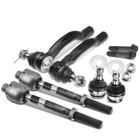 6x Front Inner Outer Tie Rod End Ball Joint for Nissan Frontier 05-19 Pathfinder