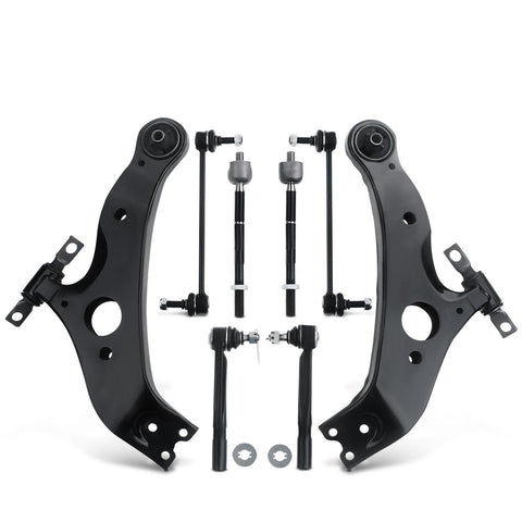 8x Front Control Arm Stabilizer Bar Link Tie Rod End for Toyota Sienna 2004-2010