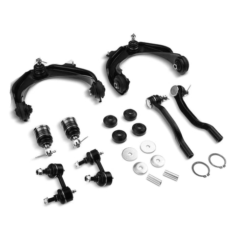10x Front Lower Control Arm w/ Ball Joints Stay Bar Link Tie Rod End for Honda