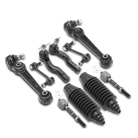 10pcs Front Side Control Arm Sway Bar Link Tie Rod Kit for Ford Fusion 2010-2012