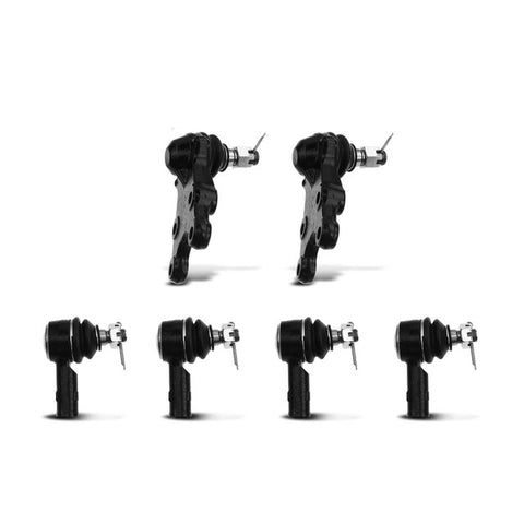 6Pcs Front Tie Rod End w/ Ball Joint for Isuzu Trooper 95-02 VehiCROSS Acura SLX