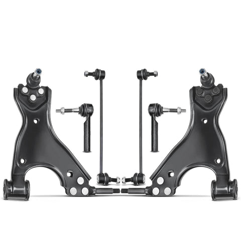 6x Front Lower Control Arm Tie Rod Ends for Chevy Traverse Buick Enclave Saturn