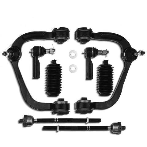8x Front Upper Control Arm w/ Ball Joints Tie Rod End for Ford F-150 2004-2006