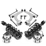 12x Front Strut Hub Bearing Control Arm Sway Bar TieRod for Chevy Malibu Pontiac