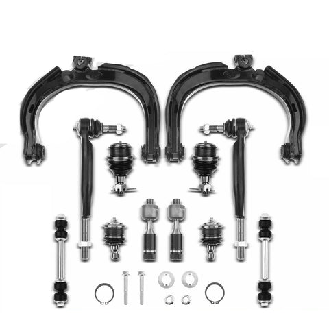 12x Front Control Arm w/Ball Joint Stabilizer Bar Link for Chevy Trailblazer GMC