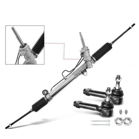 3pcs Front Rack and Pinion Tie Rod End Kit for Chevrolet Venture Olds Pontiac