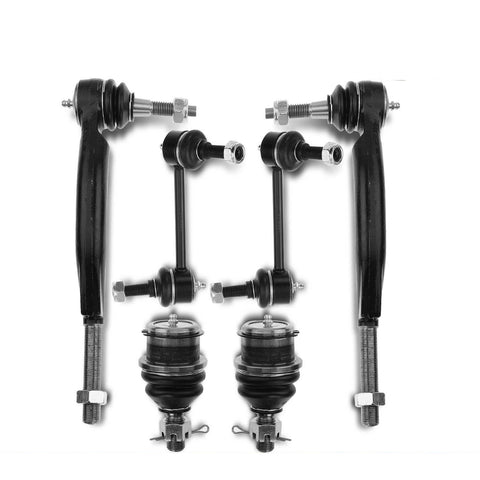 6x Front & Rear Sway Bar End Link & Tie Rod End for Buick Rainier GMC Isuzu Saab