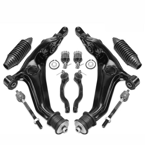 10pcs Front Side Control Arm & Tie Rod End & Ball Joint for Honda CR-V 1997-2001