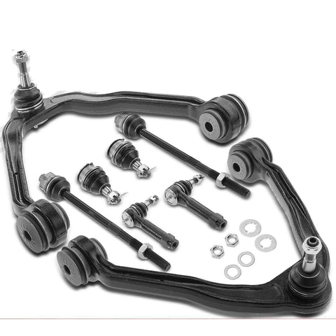 8pcs Front Control Arm w/ Ball Joint & Tie Rod End for Cadillac Chevrolet GMC