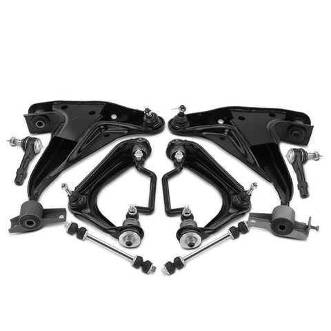 8x Front Control Arm & Tie Rod End & Stabilizer Bar Link for Ford Mercury 02-03