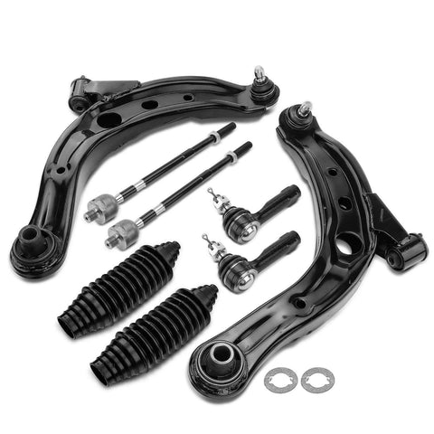 8x Front Lower Control Arm w/ Ball Joint & Tie Rod End for Mazda MPV 2000-2006