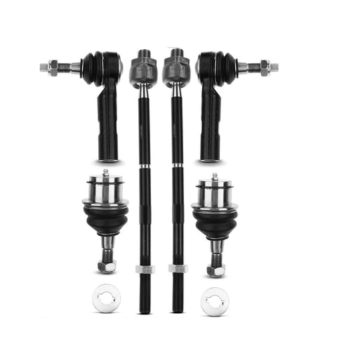 6x Inner & Outer Tie Rod End  Front Lower Rearward Ball Joint for Chrysler Dodge