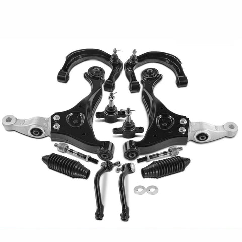 12x Front Control Arm w/ Ball Joint & Tie Rod End for Hyundai Sonata 2006-2008