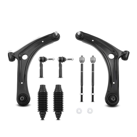 8x Front Control Arm Tie Rod End Ball Joint for Dodge Caliber 07-12 Jeep Patriot