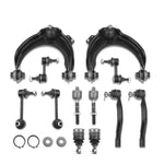 12x Front Control Arm w/ Ball Joint Stabilizer Bar Link Tie Rod End for Honda