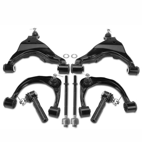 8x Front Control Arm w/ Ball Joint Tie Rod for Toyota 4Runner Lexus GX470 03-09