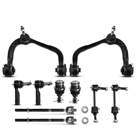 10Pcs Front Control Arm w/ Ball Joint Sway Bar Link for Ford F-150 2004-2005 4WD