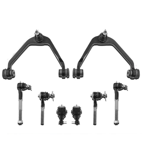 8pcs Front Control Arm w/ Ball Joints Tie Rod Ends for Ford F-150 F-250 Lincoln