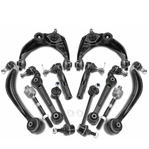 12x Front Control Arm w/ Ball Joint Sway Bar Link Tie Rod End for Mazda 6 03-07