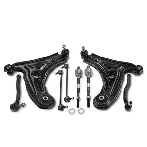 8x Front Control Arm & Stabilizer Bar Link & Tie Rod End & Ball Joint for Chevy
