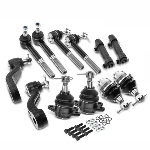 12pcs Front Control Arm & Tie Rod End & Ball Joint for Cadillac Chevy GMC K1500