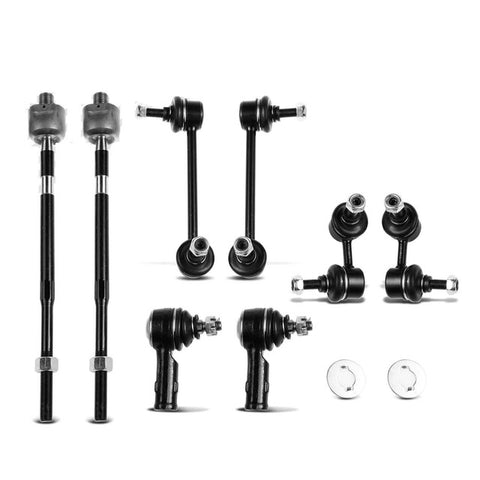 8x Front & Rear Stabilizer Bar Link&Tie Rod End for Mitsubishi Lancer 2003-2006