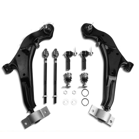 8x Front Lower Control Arm w/ Ball Joint Tie Rod End for Nissan Maxima INFINITI