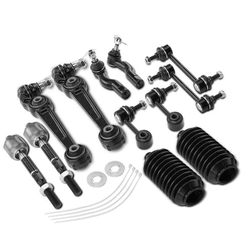 12x Front & Rear Control Arm Bar Link Tie Rod End Kit for Ford Fusion 2010-2012
