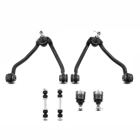 6x Front Control Arm w/ Ball Joints Stabilizer Bar Link for Chevrolet GMC C2500